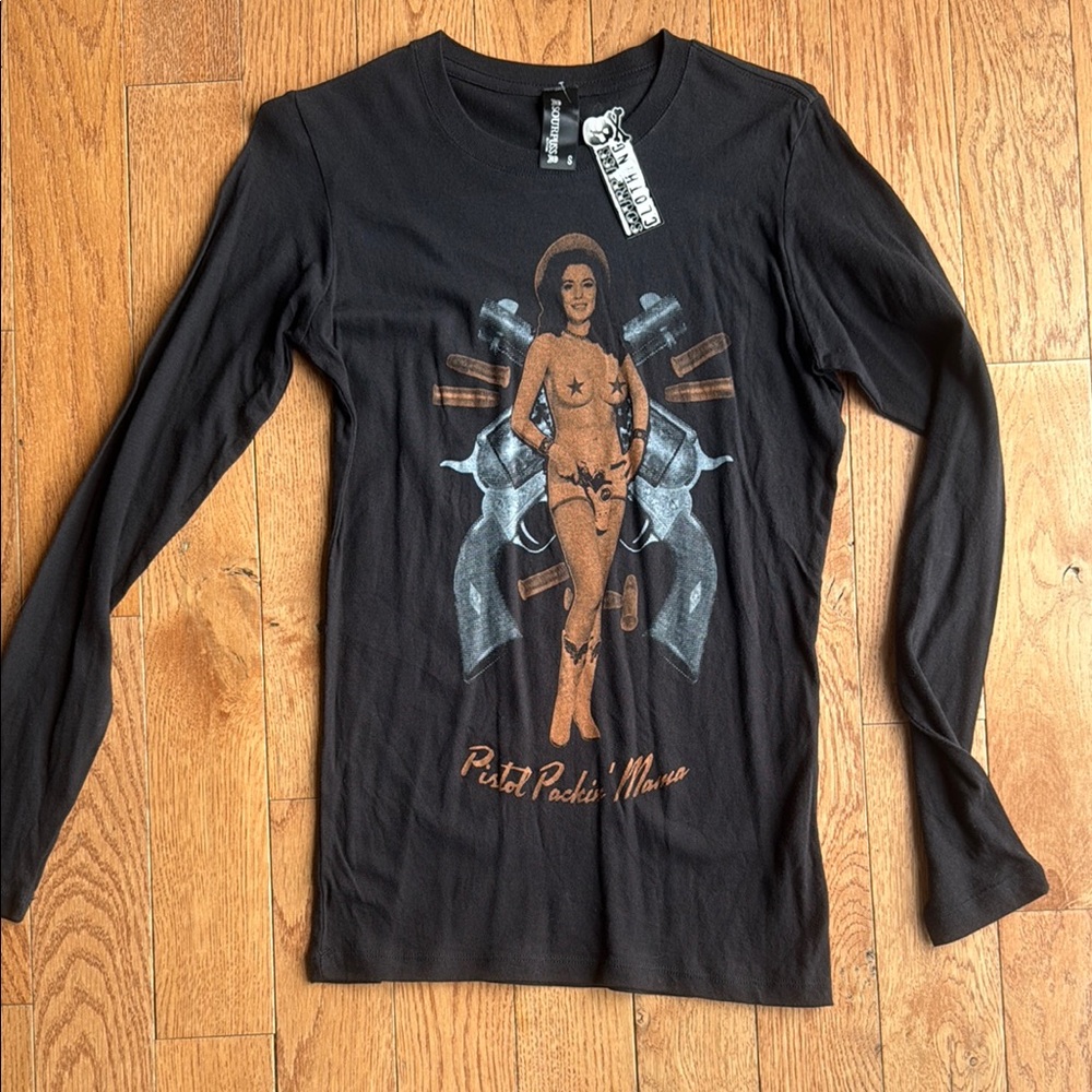 Sourpuss Long Sleeve Pistol Packin’ Mama - Picture 1 of 6